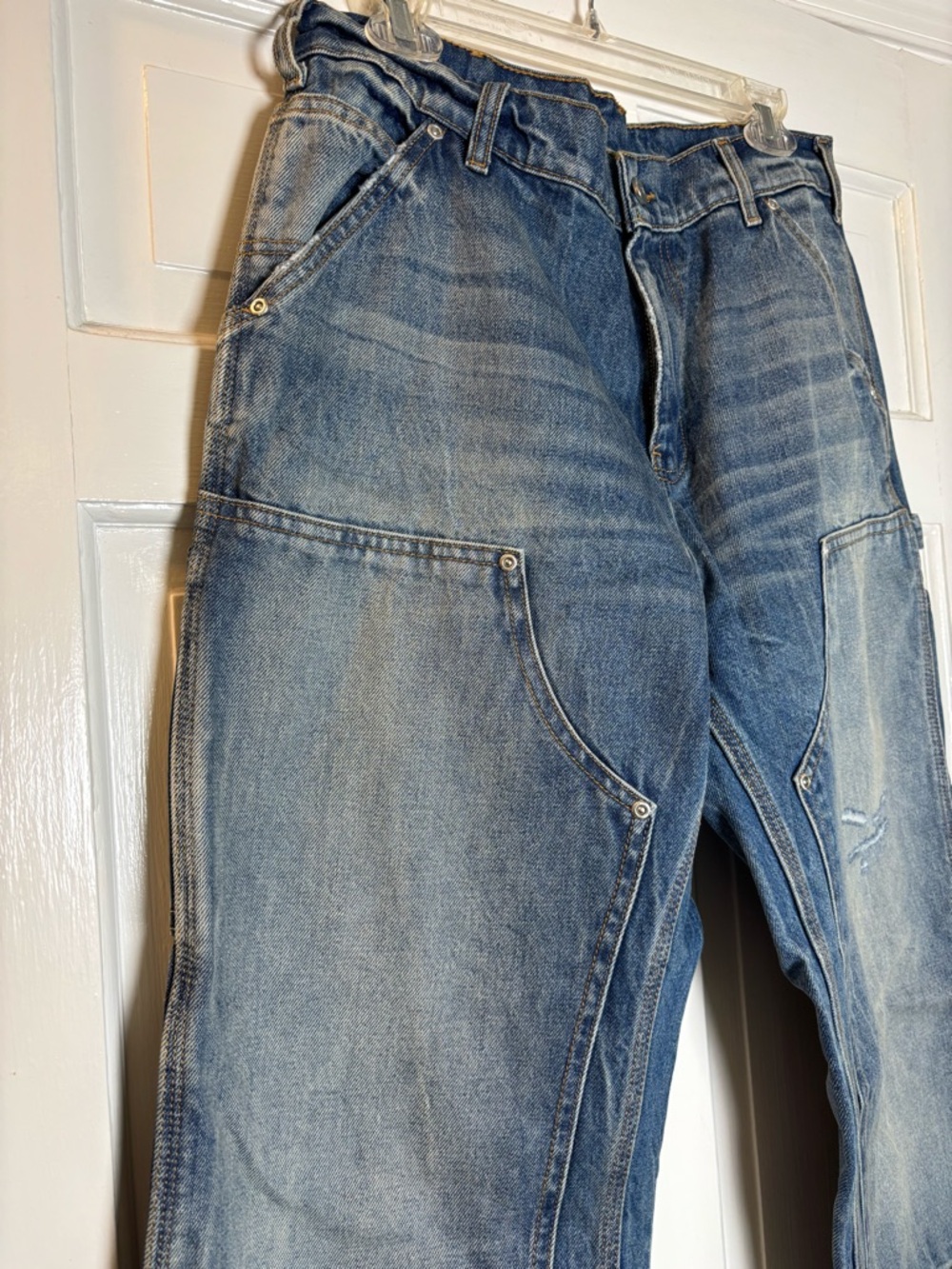 Akimbo Club Carpenter Double Knee Distressed Jeans Men’s 30 x 32 - Picture 4 of 10